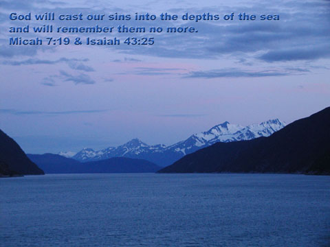 Cast sins into the sea