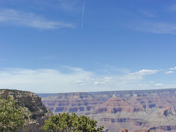 Airplane over the Grand Canyon