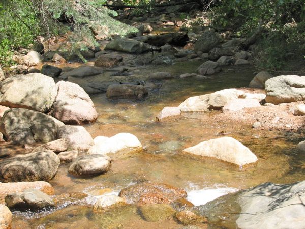 Pool at top of Seven Falls