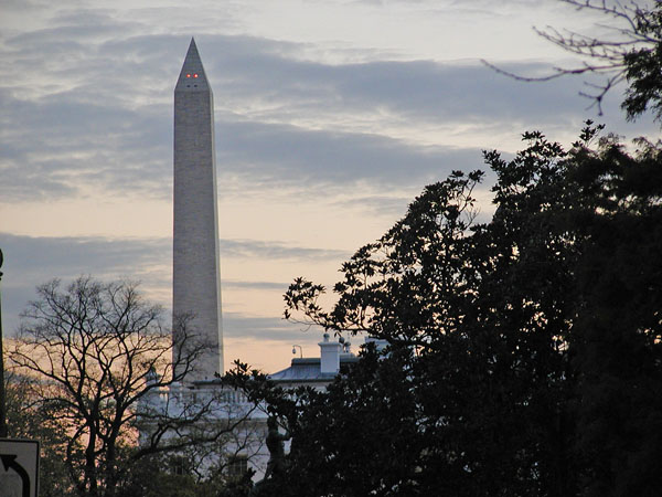 View from the front of the Hay Adams