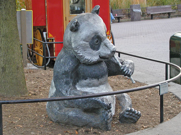 Panda statue