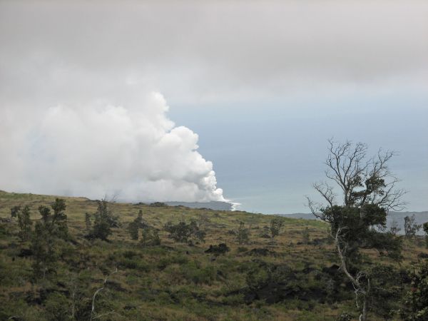 Eruption from distance away