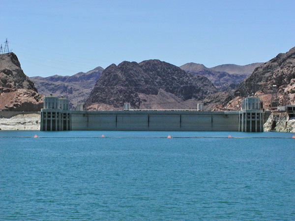 Hoover Dam from Lake Mead