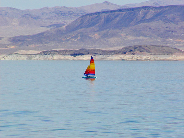 Sailboat on Lake Mead