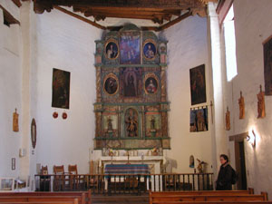 Altar area of San Miguel Church