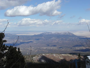 Sandia Peak toward east