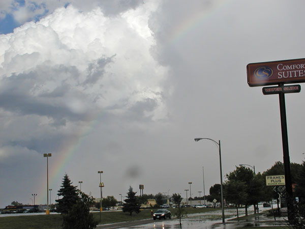 Rainbow after storm