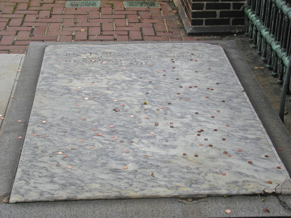 Ben Franklin's grave