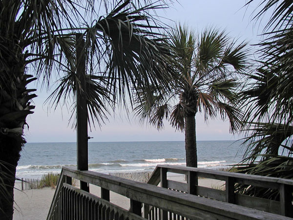 Beach view from hotel