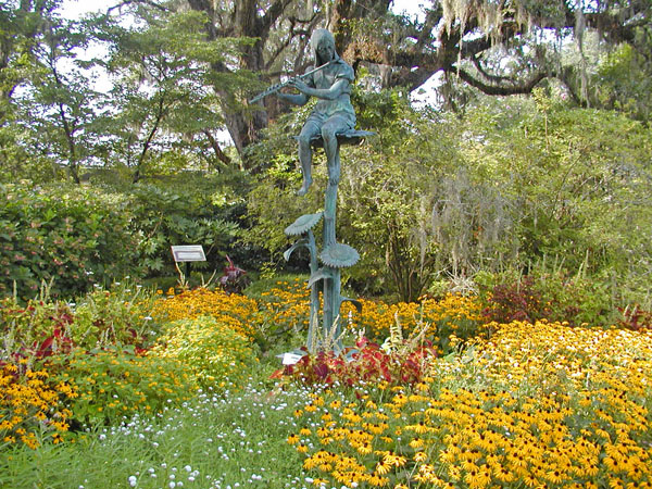 Flutist statue at Brookgreen Gardens