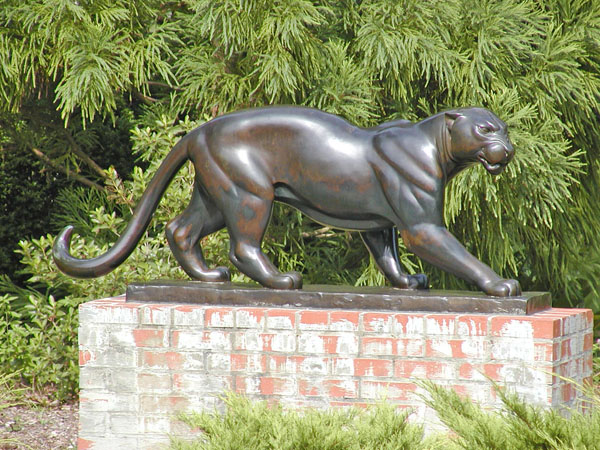 Brookgreen gardens leopard statue