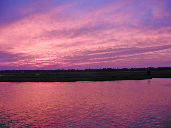 Sunset from the inlet