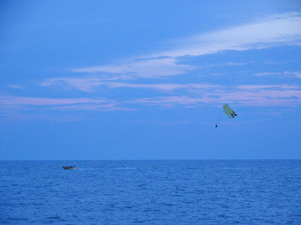 Parasailing off Myrtle Beach