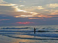Myrtle Beach sunrise fisherman
