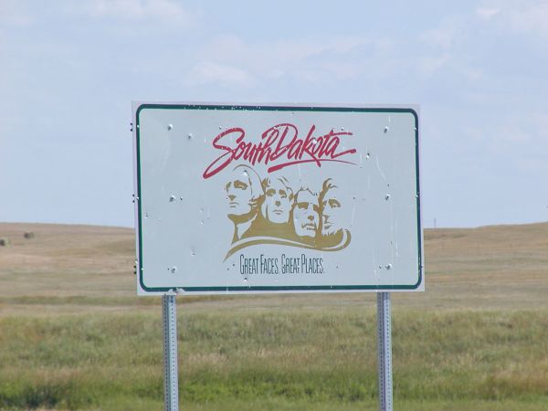 South Dakota state line