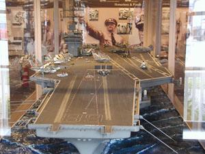 Model of aircraft carrier U.S.S. Nimitz