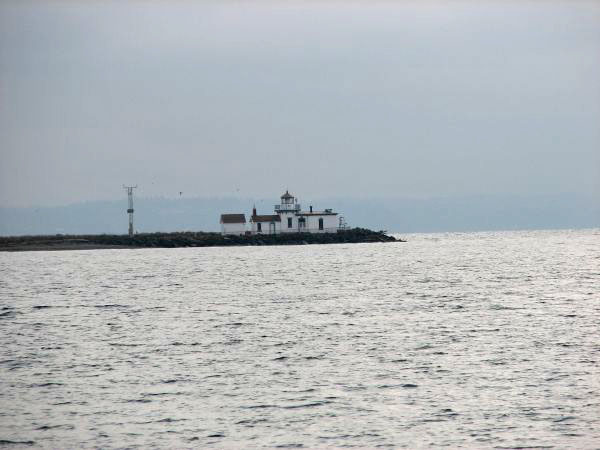 Lighthouse on harbor