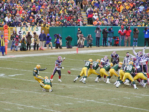 Field goal for the Packers