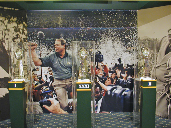 Green Bay Super Bowl Trophies