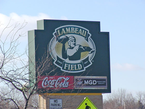 Lambeau Field sign