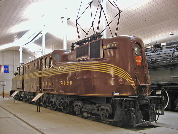 Train at railroad museum