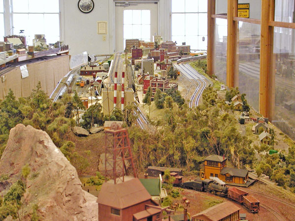 Model train at railroad museum